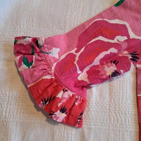 Lilly Pulitzer stretch knit dress size small, red and pink floral design - Picture 2 of 5